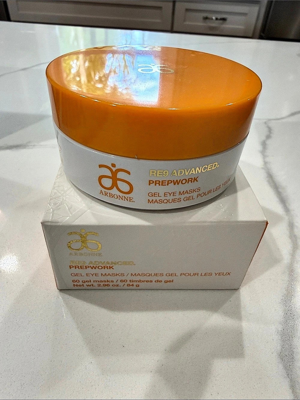 Arbonne RE9 Advanced Prepwork Gel Eye Masks NWT